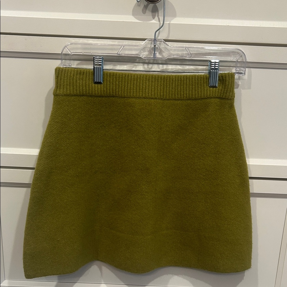 Zara Green Sweater Skirt